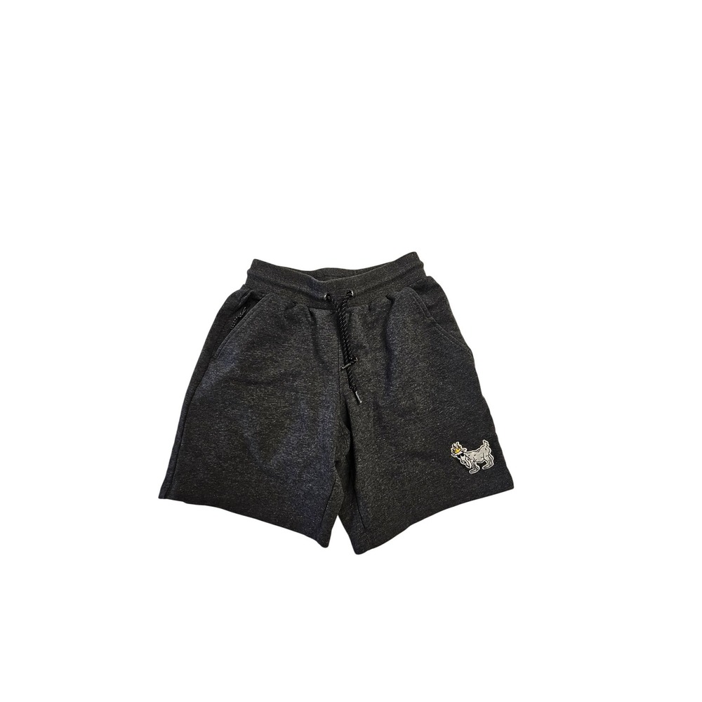 GOAT USA Mens Small Charcoal Heather Gray Athletic Lounge Shorts Elastic Waist